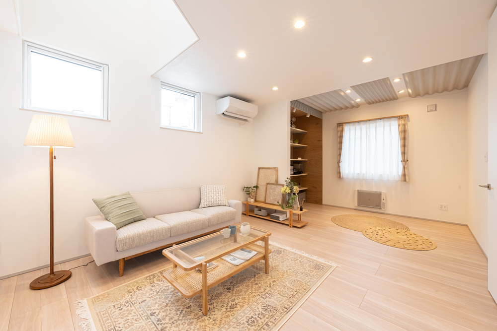 淡いトーンで統一したやさしい空間